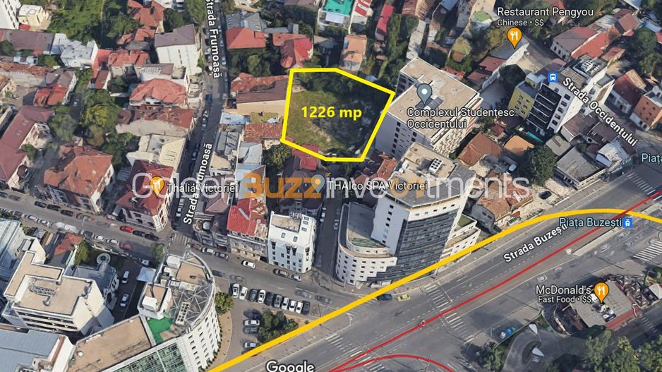 Super Pozitie | Teren Piata Victoriei | 1226 mp | CUT: 2 | POT: 50 % | - Poză 1