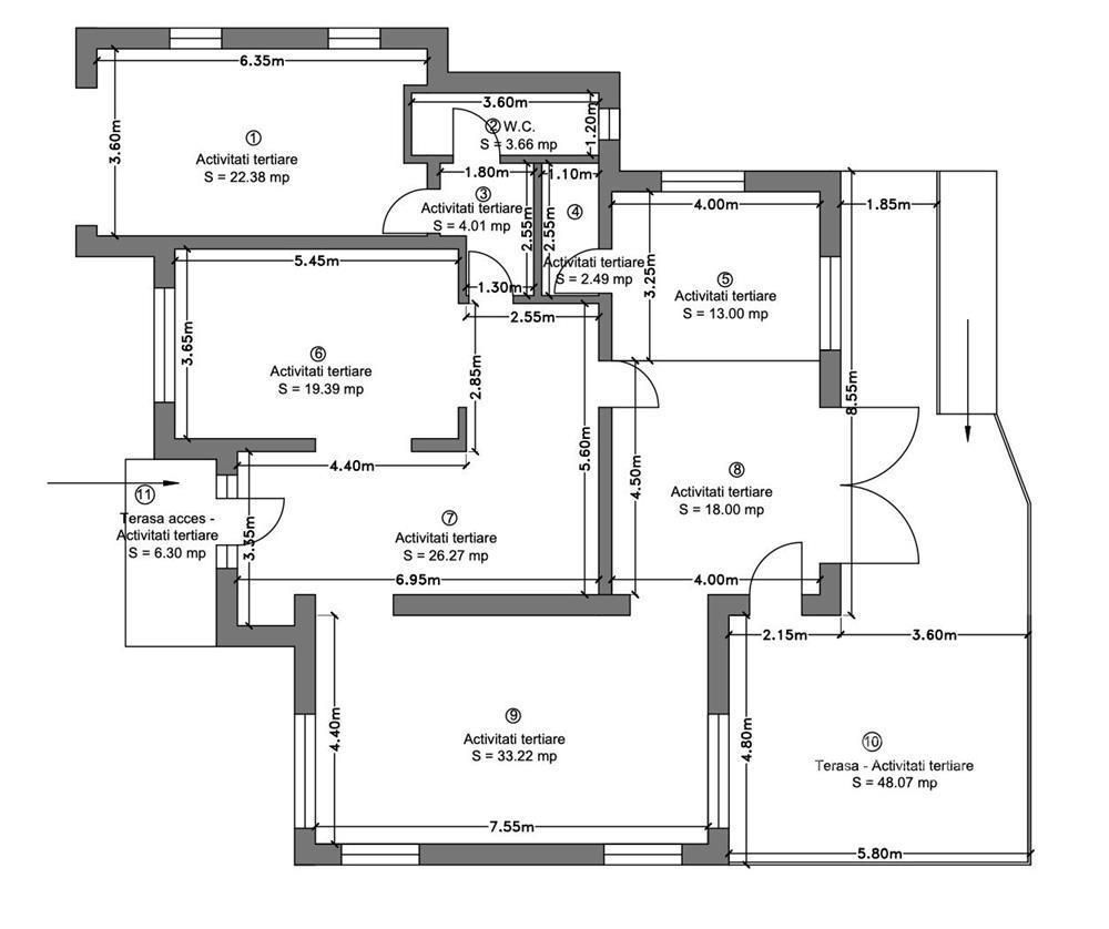 Imobil 500 mp pe teren 2023 mp – ideal pentru clinica sau investitie! - Poză 15
