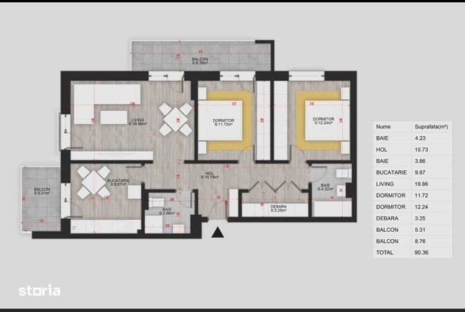 Apartament 3 camere zona Theodor Pallady - Ozana - Poză 11