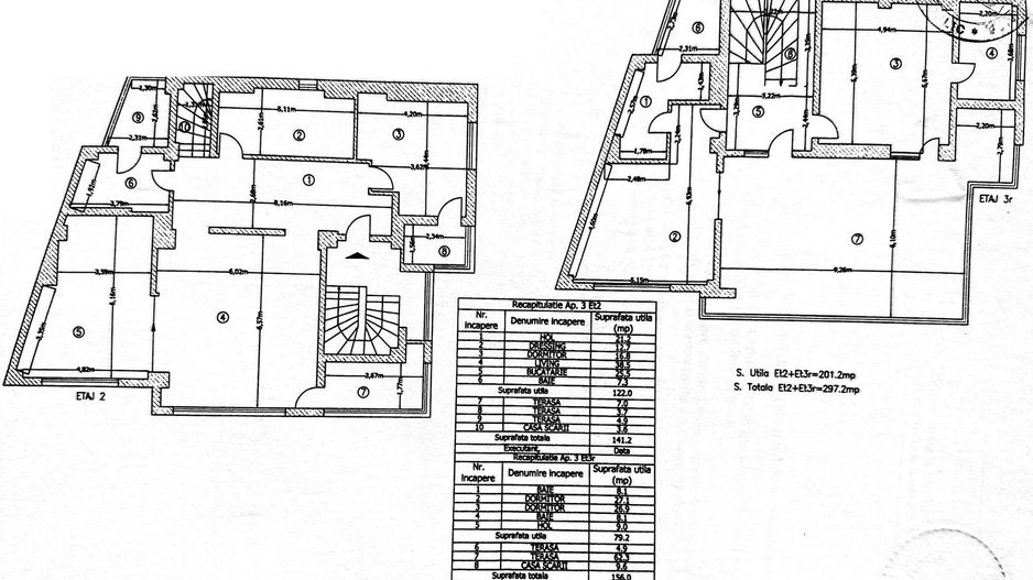Duplex penthouse insorit cu 5 camere, 3 bai | 325mpc | terase 88mp - Schiță 25