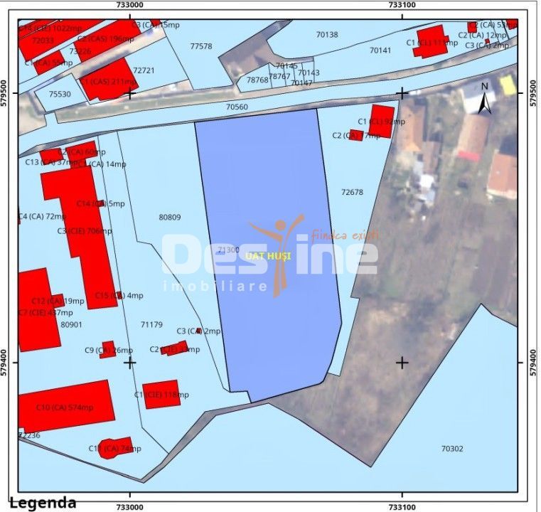 Teren intravilan categorie de folosinta curti constructii, Husi - Poză 2
