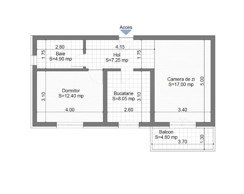 Ap. 2 camere dec INTABULAT 55mp+ loc de parcare V. Lupului 89900 euro - Poză 5