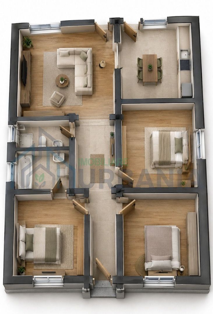 Casă de vânzare în Barnova Pietraria, 4 camere, 125 mp construiți - Poză 2
