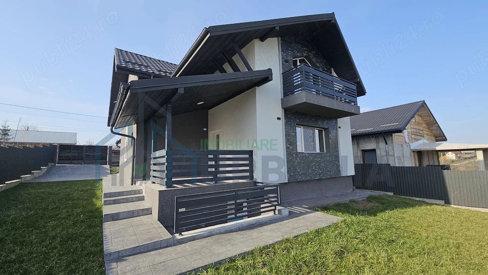 Casă modernă, 5 camere, clasa A, vedere lac, 500 mp teren, Ciurbești, Miroslava - Poză 7