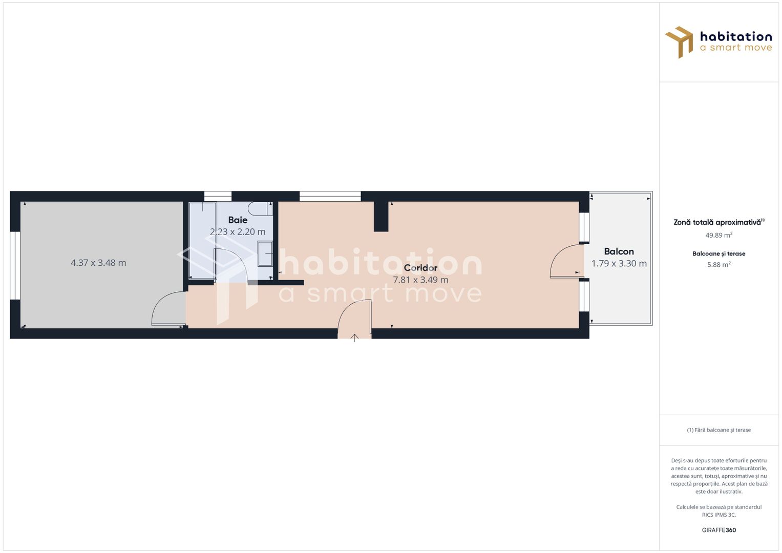 Tur virtual 2 Camere, 2 locuri parcare, Comision 0% - Calea Urseni - Poză 15