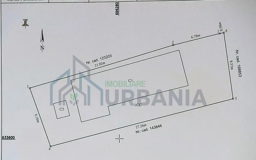 Teren 267 mp cu casă bătrânească (Sc 91 mp) str.ALBINEȚ/ Podul de Fier, Tg.Cucu - Poză 3