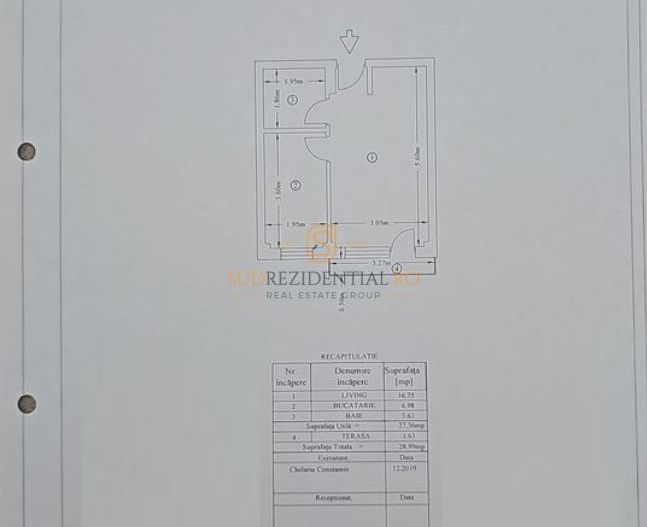 Garsoniera mobilata si utilata de vanzare, bloc 2019, Drumul Fermei - Poză 4