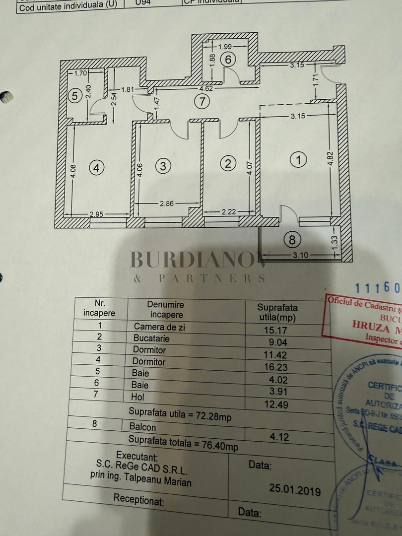 Apartament cu 3 camere de vânzare - Palladium Residence 1 - Titan - Poză 3