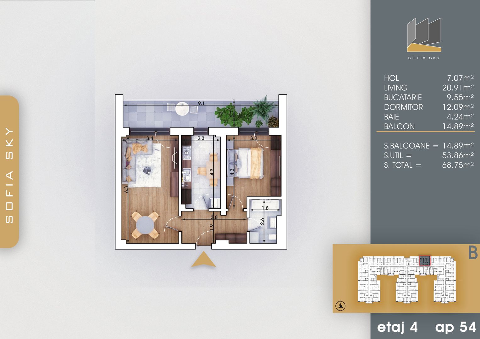 2 camere  700 metri de  Metrou Nicolae Teclu - Poză 6