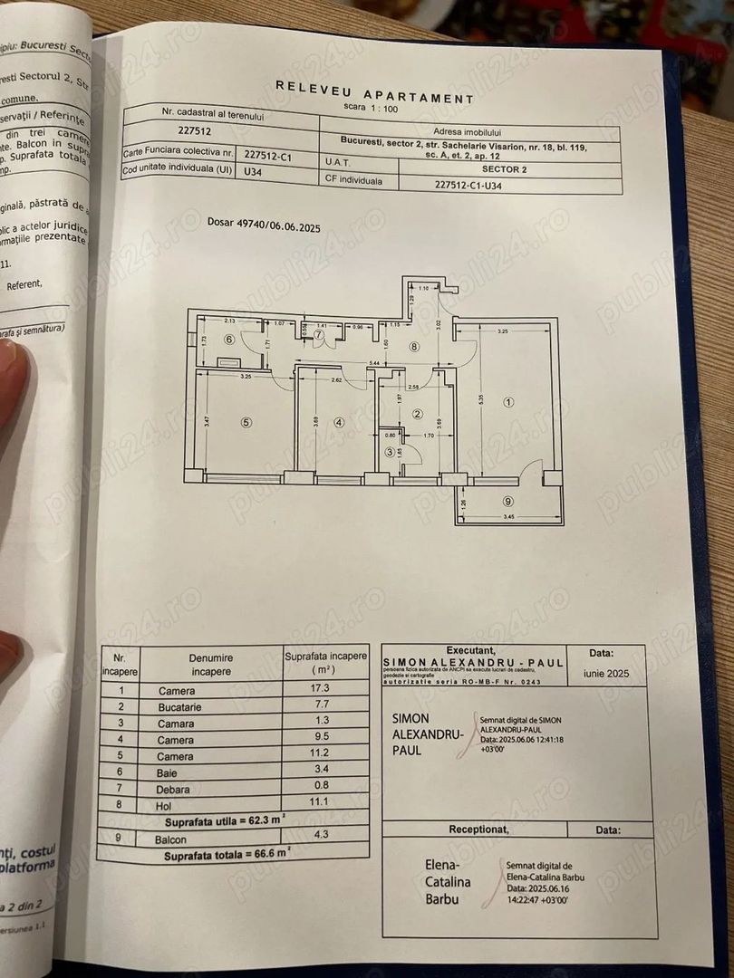 Apartament 3 camere, decomandat, metrou, Iancului - Poză 9