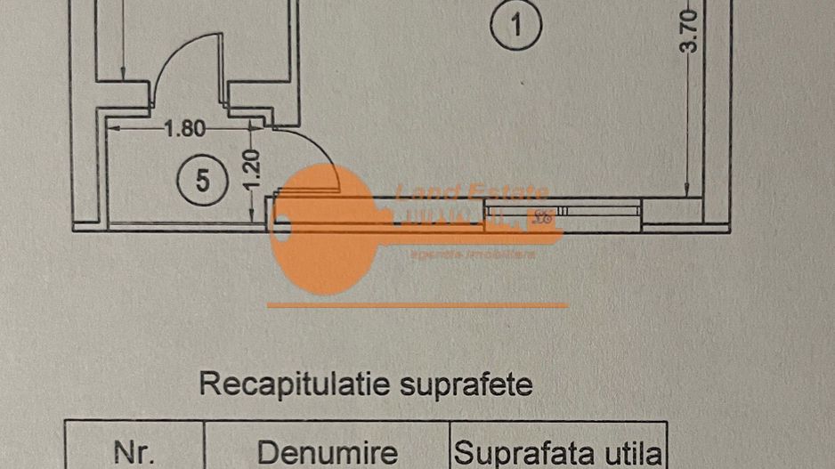 Garsonieră decomandată | Exigent Plaza Residence - Schiță 7