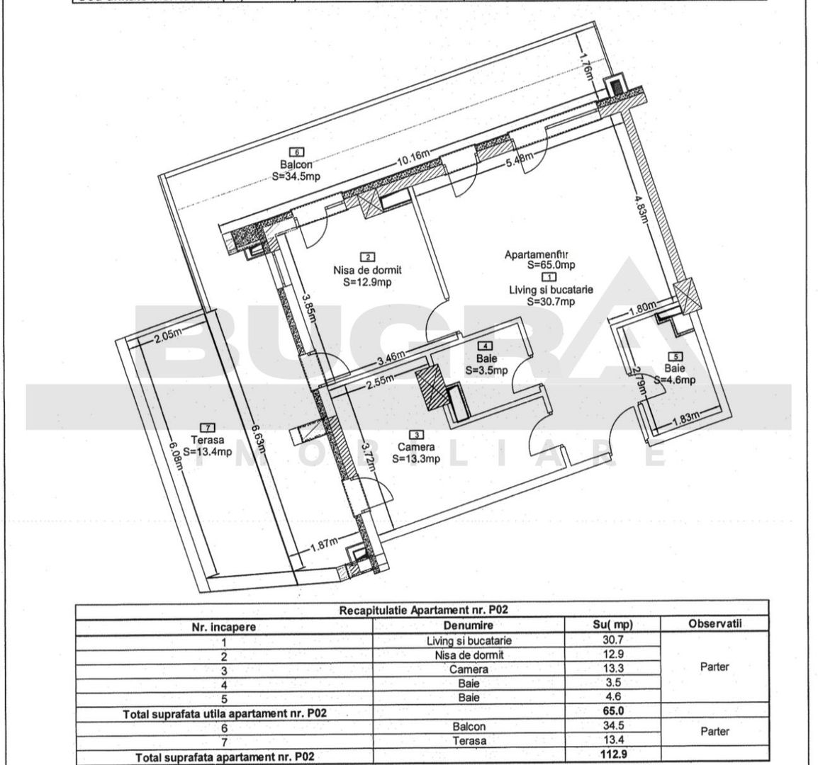 Apartament de 3 camere, 113mp, bloc nou, zona Golden Tulip - Poză 2