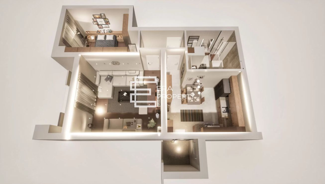 Apartament 2 camere,decomandat, et.1, Calea Surii Mici, Sibiu - Schiță 13