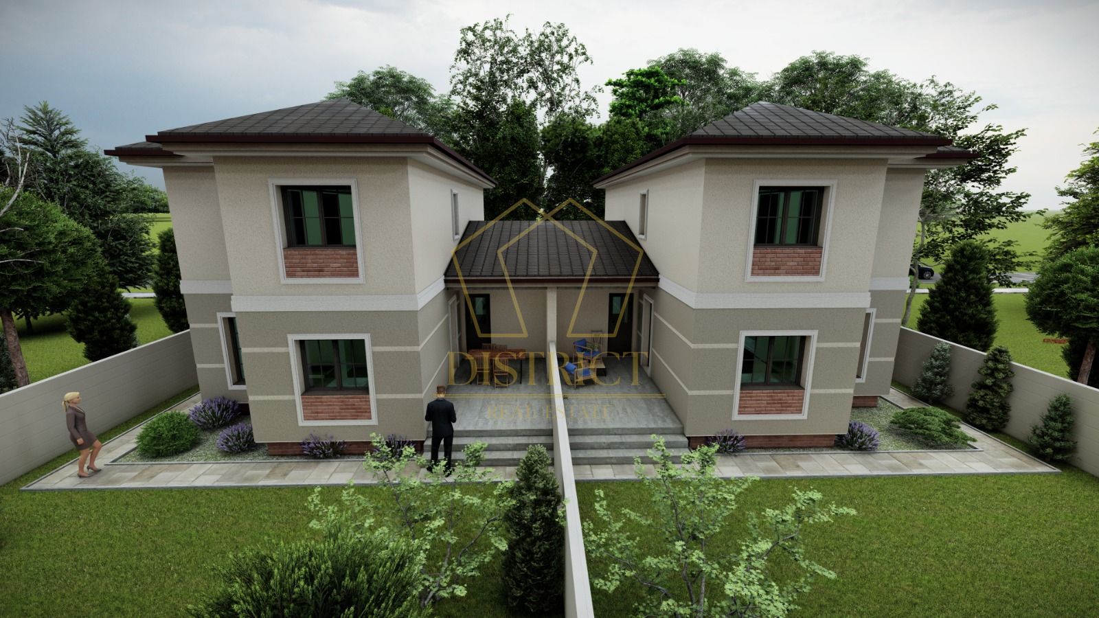 Duplex superb cu 5 camere despărțit prin garaj I Mosnita Noua - Poză 2