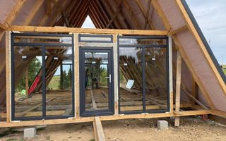 Cabana tip A frame si teren 1000 mp de vanzare / Marisel . Cluj - Poză 6