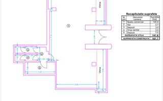 Spațiu comercial ultracentral – 26 ml vitrină, lângă Turn - Schiță 2