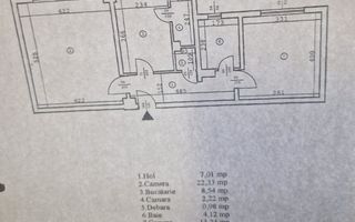 Apartament 2 camere decomandat | Parc Tineretului | Centrala proprie - Schiță 13