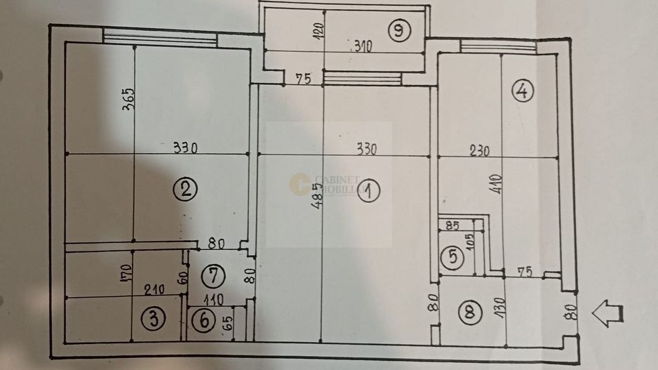 2 Camere - 50MP | Bloc Reabilitat - Clasa A | Metrou Lujerului - 5min - Schiță 19