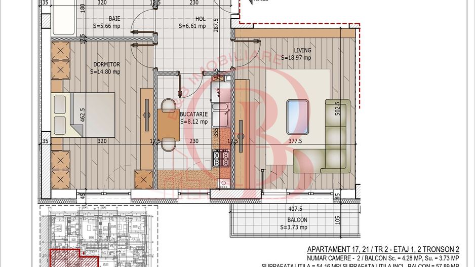 Apartament Pallady 2 camere Pret Credit Ipotecar avans 15% - Schiță 10