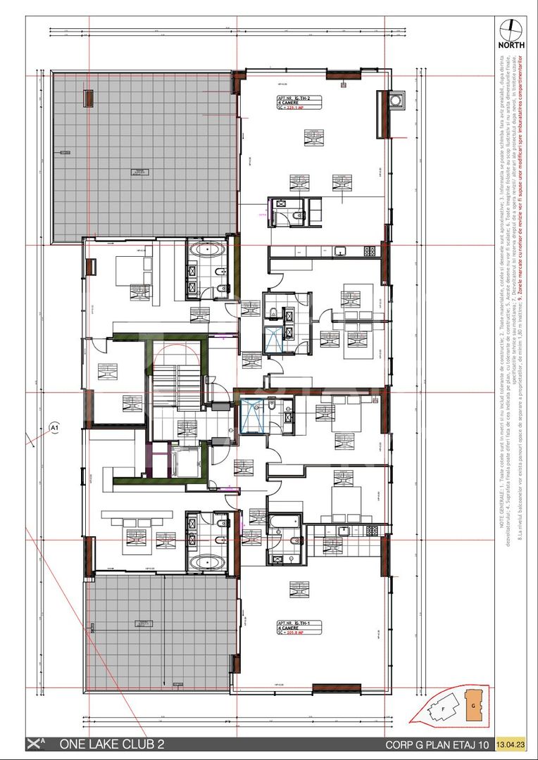 Penthouse Premium de vânzare, Ready to Move, One Lake Club - Schiță 16