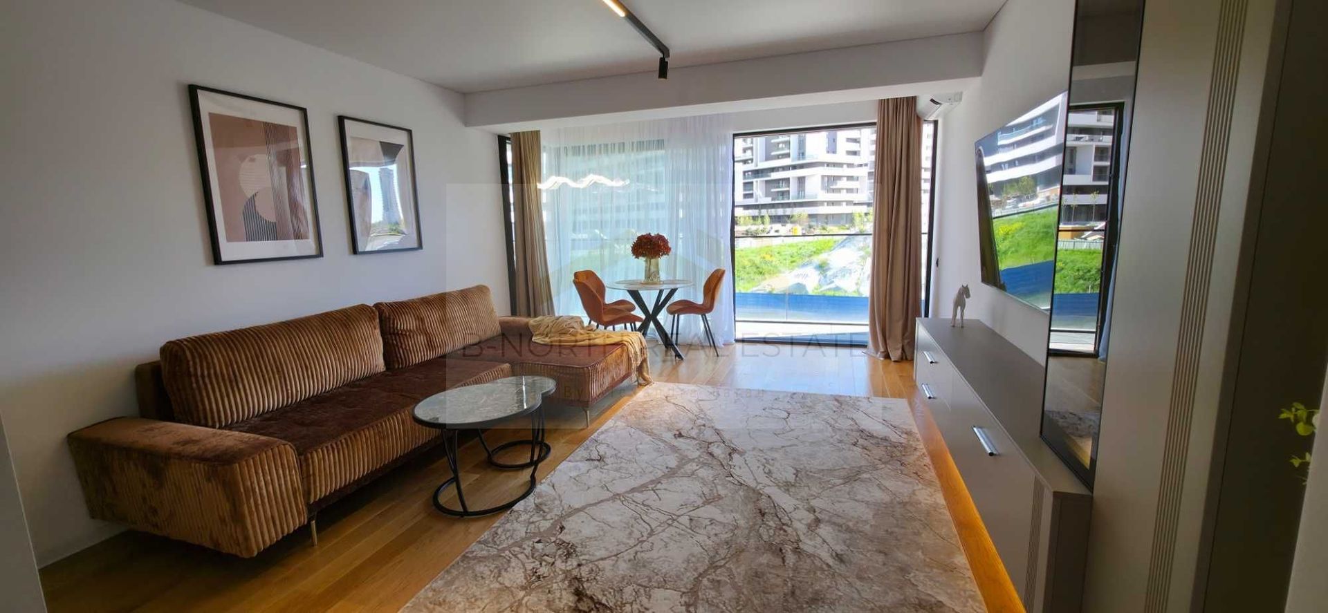 Apartament de închiriat 2 camere Yacht Kid Floreasca | 53 mp + terasă 13 mp - Poză 3