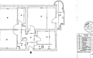 3 CAMERE | BLOC REABILITAT|  ETAJ INTERMEDIAR | LIFT NOU | ZONA UNIRII - Schiță 9
