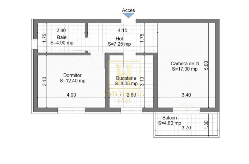 Ap. 2 camere dec INTABULAT 55mp+ loc de parcare V. Lupului 89900 euro - Poză 5