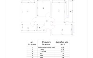 APARTAMENT cu 3 camere, mobilat și utilat, BLOC NOU, VASLUI - zona CARTIER; - Poză 18