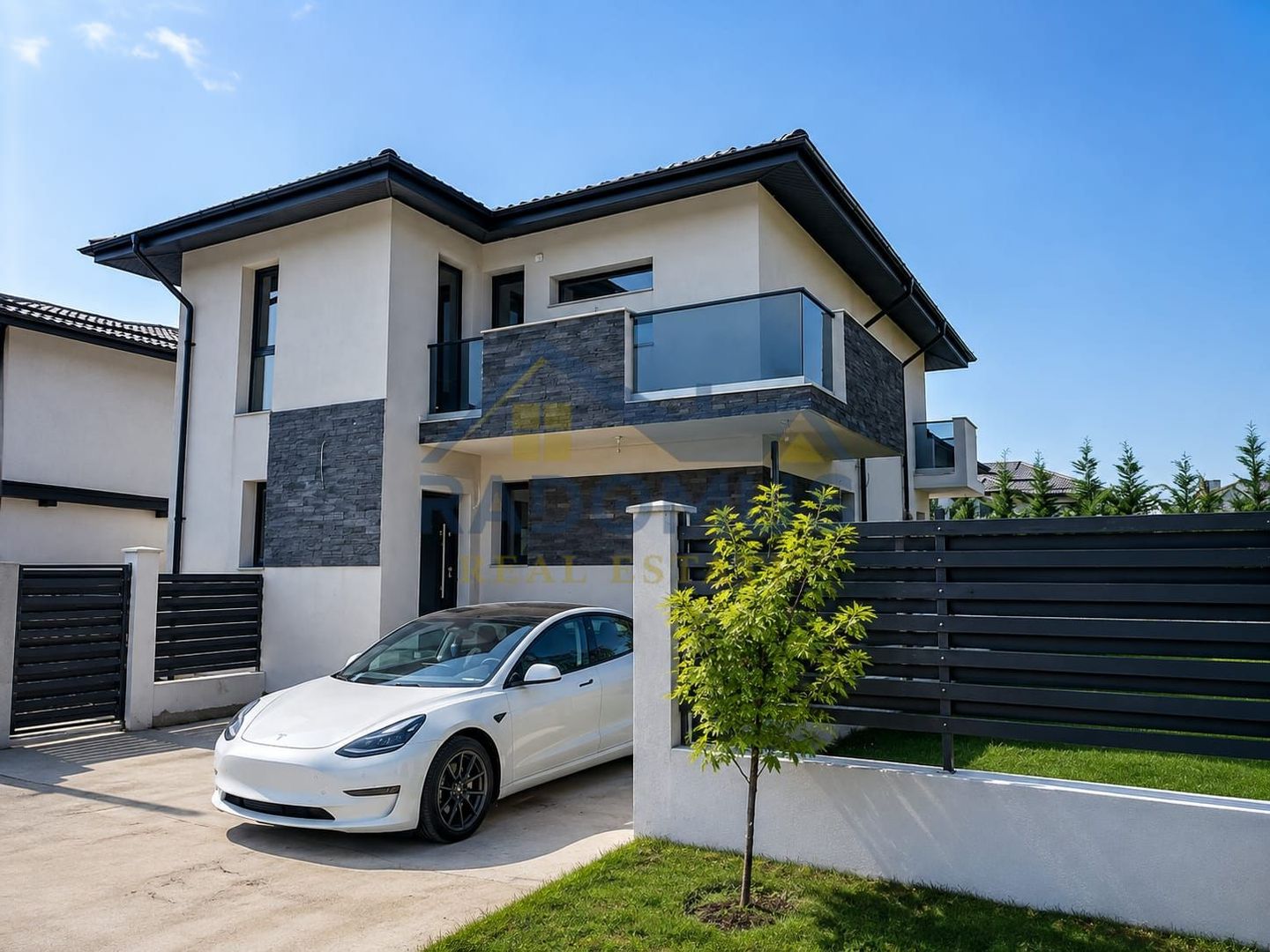Casă Berceni | Complex Privat | Panouri Fotovoltaice | Teren 360 mp - Poză 1