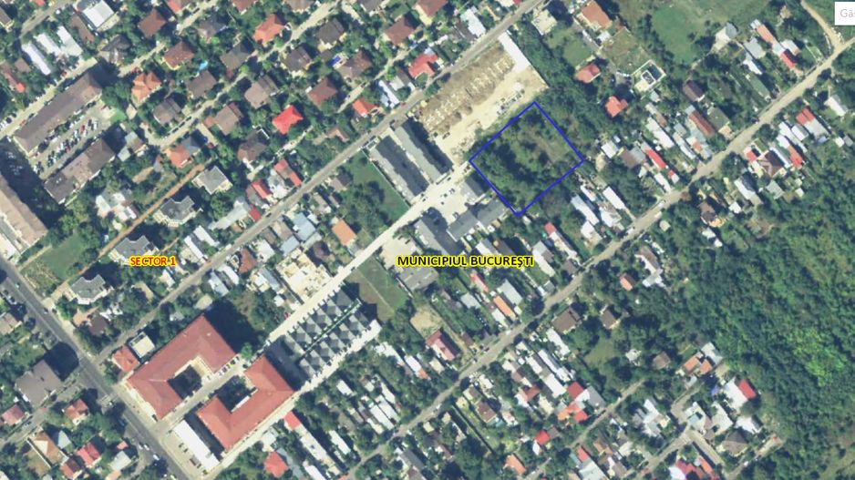 Teren Straulesti 3400 mp | deschidere 54m | metrou Straulesti - Poză 1