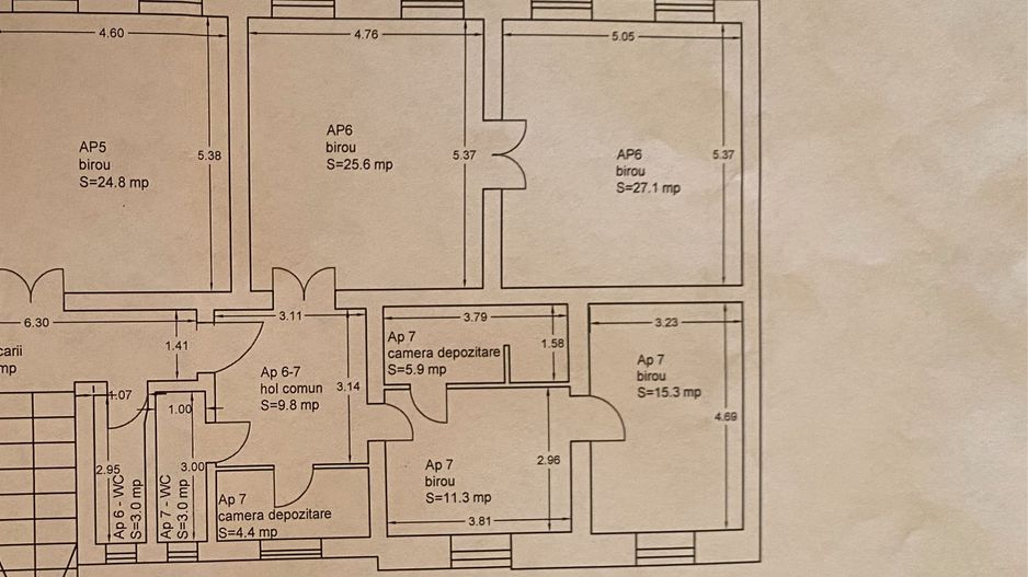 Ultracentral  format din 2 apartamente cu CF separat - Poză 10
