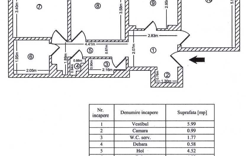 Apartament 3 camere zona Bd. Chisinau - Basarabiei - Poză 8