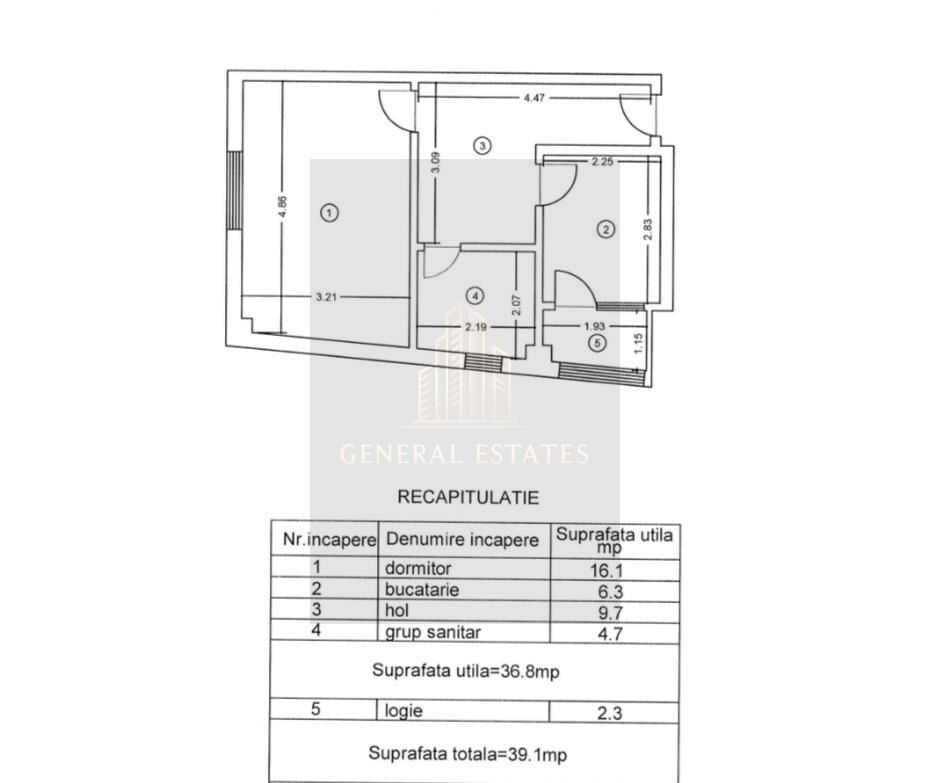 Vânzare apartament cu o cameră - 35 m.p în Păcurari - Iasi - Poză 7