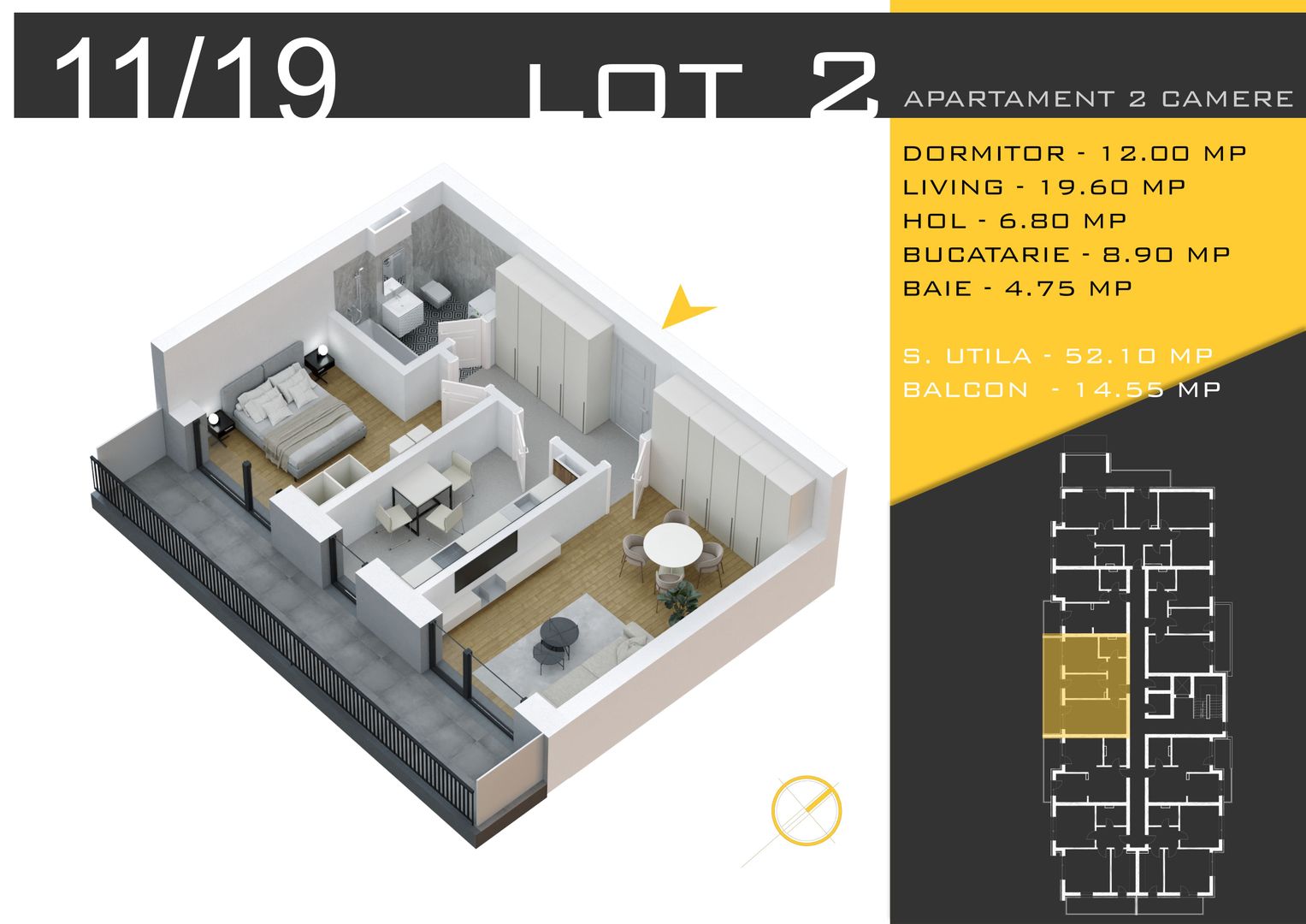 2 camere  Titan Pallady  Metrou Nicolae Teclu - Schiță 10