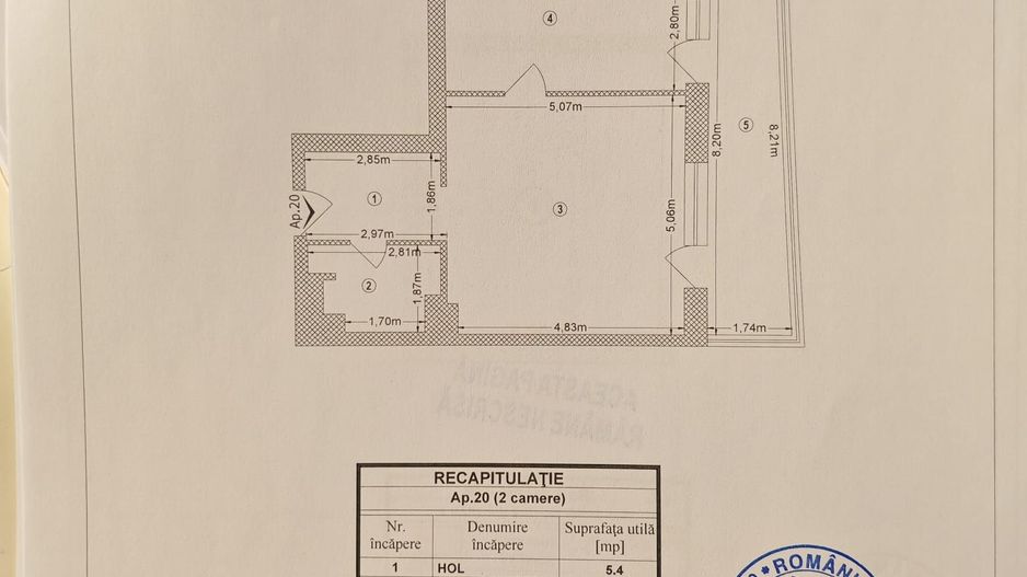 2 camere | posibilitate parcare | proiect nou | Select Residences - Schiță 14