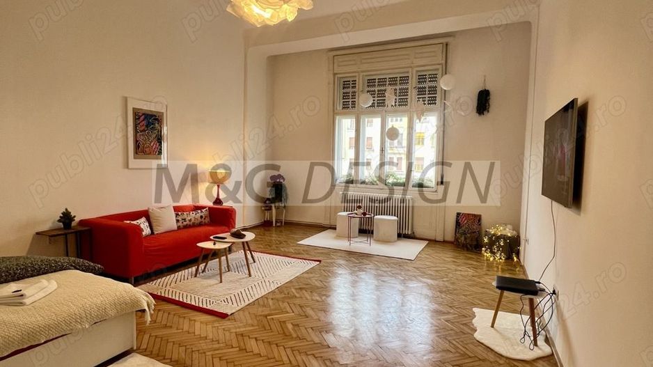 3 camere 104mp etaj 1 vedere in Piata Victoriei complet utilat si mobilat - Poză 2