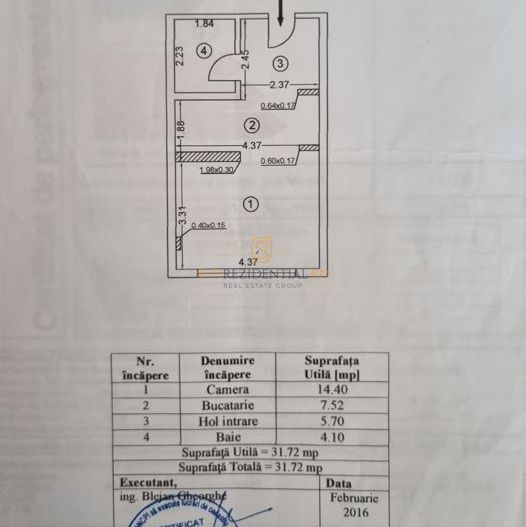 Garsoniera moderna, 2/3, zona Giurgiului, Sector 4, Comision 0% - Schiță 8