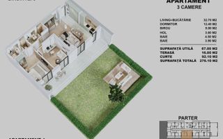 APARTAMENTE NOI CU CURTE PROPRIE | STR. BIRUINTEI I METROU - Poză 9