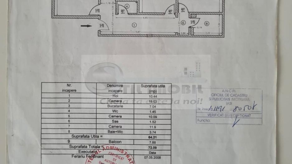Ap 3 cam decomandat, Nicolina 2– Mobilat și utilat 131.900 € - Poză 14