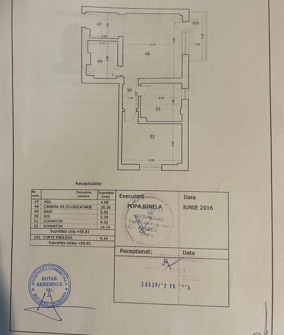 Apartament 3 camere | Mobilat si Utilat Premium | Plaza Romania - Schiță 11