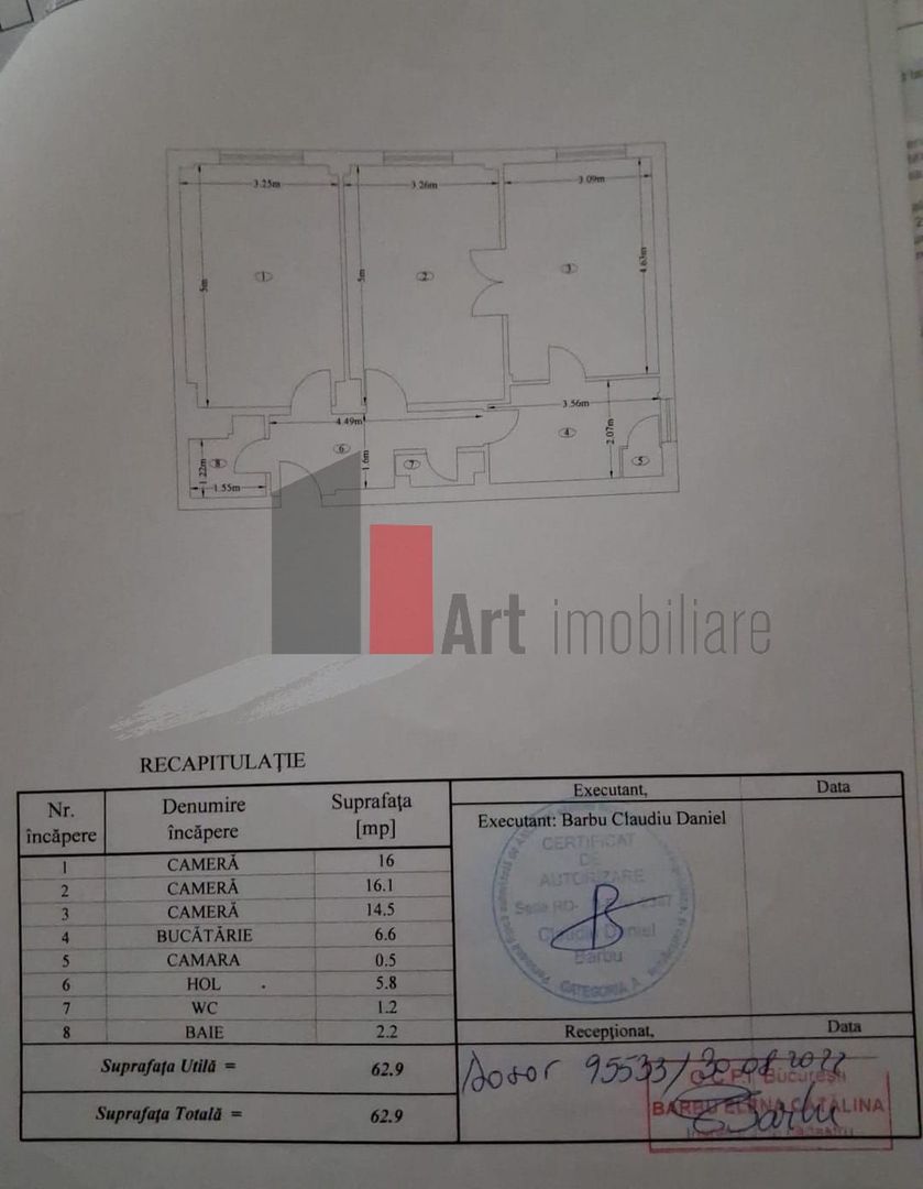 APARTAMENT 3 CAMERE -PIATA ROMANA - Poză 12