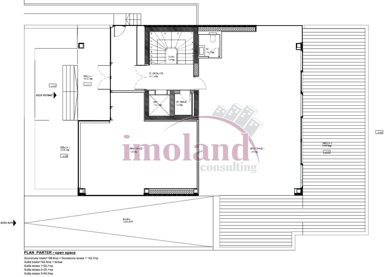 Inchiriere Spatiu Comercial/Showroom stradal - Vitrina si terasa - Floreasca - Schiță 8