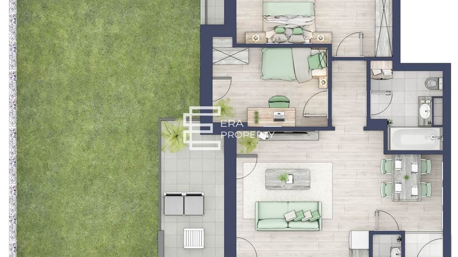 Apartament 3 Camere | 63 mp + gradina 63mp | – Sibiu - Poză 15