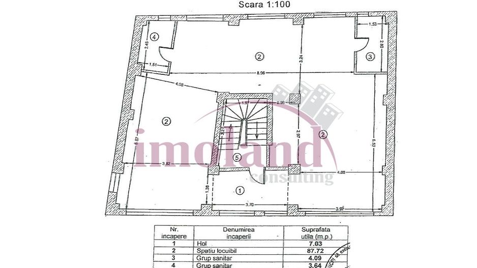 Vanzare - apartament 3/4 camere - Piata Floreasca - Schiță 24
