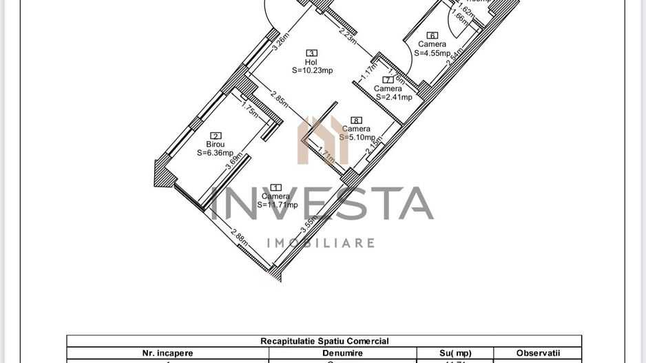 Spatiu comercial cu preluare chirias 1900 euro/ luna! Randament 6! - Schiță 3