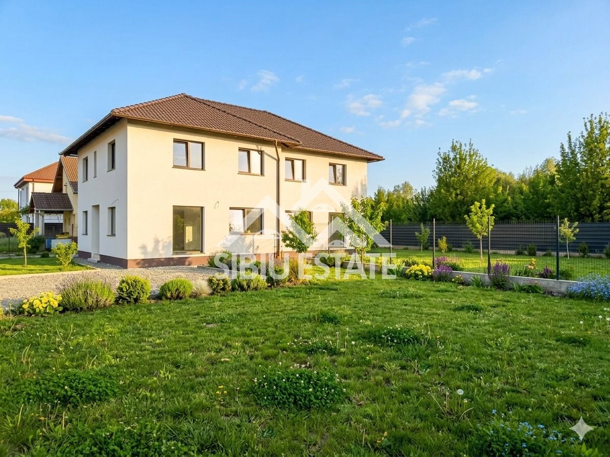Casa tip duplex  5 camere, teren 400 mp, Selimbar acces usor - Poză 1