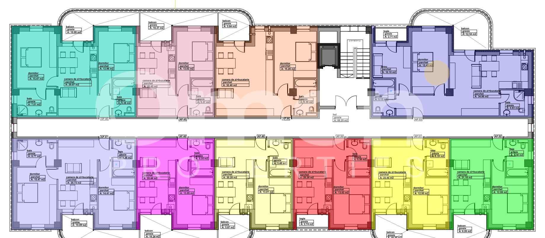 Apartamente 3 camere de vânzare – 85.38 mp - Complex Lupului 10 - Poză 7
