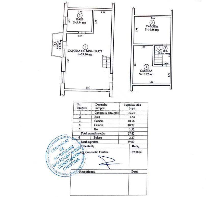 Aparatament 3 camere Zona V.Milea - mansarda - Poză 8