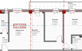 Apartament 3 camere, finisat nou, 2 băi, bloc cu lift – zona Someșului - Poză 14