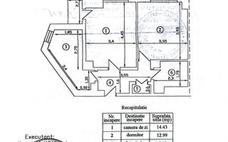 Apartament cu 2 camere, etaj 5, VASLUI - zona CRUCEA GĂRII; - Poză 9